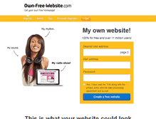 Tablet Screenshot of own-free-website.com